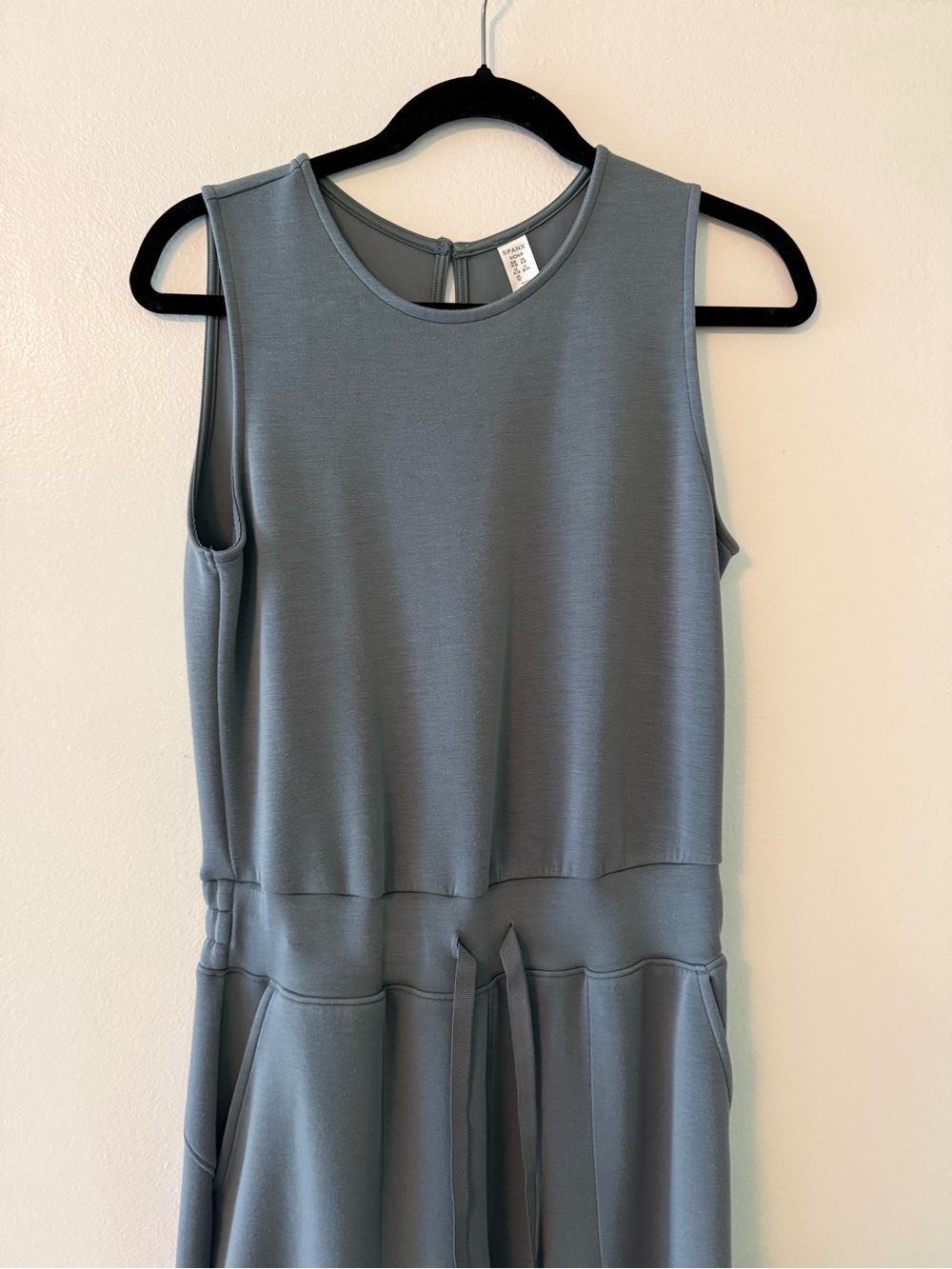 SPANX Air Essentials Ribbed, Wide Leg Jumper  - Blue/Gray - Size Small - Picture 4 of 8